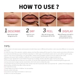 Peel Off Lip Stain Lip Liner Tattoo Long-Lasting Waterproof Smudge-Proof Transfer-Proof Matte Lipliner Magic Lip Cosmetic