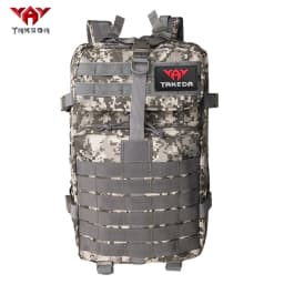 YAKEDA Lightweight Outdoor Mountaineering Backpack 45L Large Capacity Camouflage Bag Load Reducing Air Cushion Strap