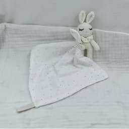 Handmade Baby Cotton Muslin Comfortable Blanket Cute Cat Doll For Infant Kids Sleep Appease Towel Rabbit Bear Saliva Scarf