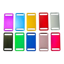 100Pcs Anodizing Aluminum Dog Tag Name Dog ID Tags for Dog Collar Personalized Pet ID Dog Name Tag Customized Engraving