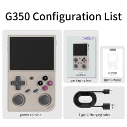 BATLEXP G350 Handheld Game Console 3.5'' IPS Screen Linux System Dual Joystick Vibration Motor Retro Portable Video Console Gift