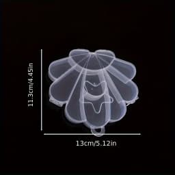 1pc Clear Plastic Multi Shape Storage Box Heart Butterfly Shaped Organizer for Bracelet Rings Nail Beading Storage Display