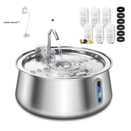 4L Cat Drinking Fountain Automatic Stainless Steel Pet Cats Water Dispenser Ultra-quiet Pump Drink Foutain For Multiple Pets