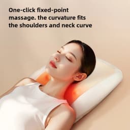 Cervical Vertebra Neck Massager Electric Red Light Heating Waist Back Kneading Massage Cushion Full Body Wireless Mechanical Arm