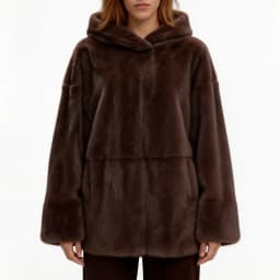 Women's Fluffy Faux Fur Hoodie Oversized Pullover Thick Warm Winter Sweatshirt Cozy Chic Elegant Luxe Outerwear