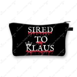 The Vampire Diaries Cosmetic Case DAMON Women Makeup Bag TVD Lipstick Storage Bags Harajuku Zipper Pouch Cute Toiletry Bags