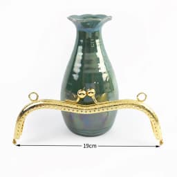 1/2/5Pcs 19cm Metal Embossed Bags Handle Purse Frame Kiss Clasp Handbag Wallet Clourse Clip DIY Sewing Brackets Bag Accessories