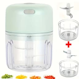 100/250ml Wireless Electric Garlic Masher Vegetable Fruit Cutter Kitchen Gadgets for Home USB Portable Food Crusher Meat Grinder