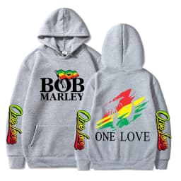 Rapper Bob Marley Hoodies Legend Reggae One Love Hooded Sweatshirts Men Women Fashion Long Sleeve Oversized Pullovers Streetwear
