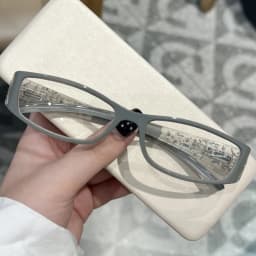 1Pc Women's Plain Glasses New Millennium Retro Oval Trendy Cool Girl Versatile Holiday Gift Black Friday Daily Home Commuting In