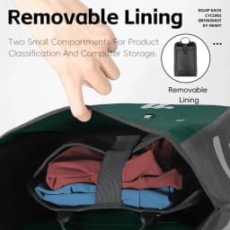 WEST BIKING 25L Multifunctional Cycling Backpack TPU Waterproof Moutain Bike Rear Side Pannier Bag Reflective Bicycle Travel Bag