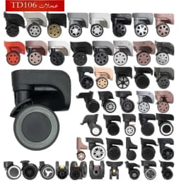 Universal Luggage Wheel Replacement Parts Quiet Universal Spinner Wheels Repair for Suitcase Password Box Shock Absorption