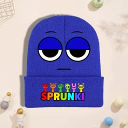 Sprunki Cartoon Cute Knit Hat for Children Anime Fashion Knitted Hat Boys Girls Winter Warm Cap Kids Windproof Hip Hop Caps Gift
