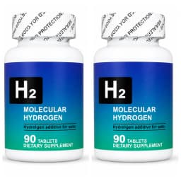Molecular Hydrogen Tablets H2 Magnesium 80mg Antioxidant Energy Brain Health Unflavored Non GMO 90 Tablets Dietary Supplement