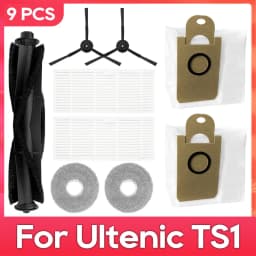 Compatible with Ultenic TS1 Parts Accessories Main Side Brush Filter Mop Dust Bag Robot Vacuum Cleaner Kits