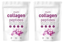 Multi-Collagen Peptides Powder – Hydrolyzed Collagen Blend with Vitamin C & Biotin Supports Skin,Hair and Nail Health 454g/1lb