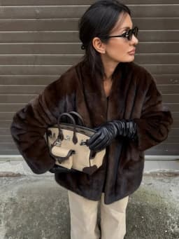 Women Solid Oversized Faux Fur Coat Shawl Collar Open Front Fluffy Thick Furry Jacket 2026 Loose Warm Winter Chic Streetwear New