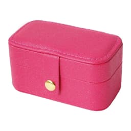 Cross-border Hot New Mini Small Pu Jewelry Box Travel Portable Earrings Ring Necklace Snap Jewelry Box