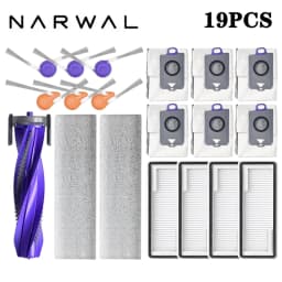 Narwal Flow Accessories Main Side Brush HEPA Filter Mop Cloths Dust Bag Vacuum Cleaner Replacement Spare Parts