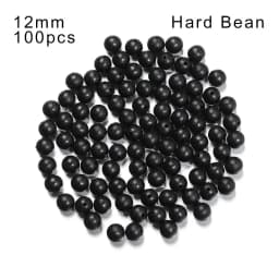 100PCS 3mm-12mm Plastic Black Round Fishing Floats Beads Spacer Stopper Soft Hard Beans Fishing Lures Bait Hook Rig Accessories