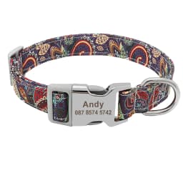 Custom Dog Collar Personalized Pet Dog ID Name Tag Accessories Collars Small Medium Large Nylon Engraved Puppy Dogs Collars S-L