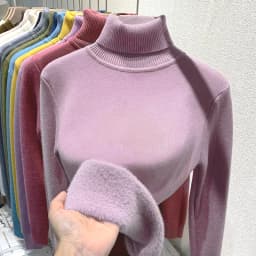 2025 New Thicken High Collar Pullover Women's Sweater Top Winter Warm and Soft Solid Color Inner Wear Bottoming Shirt