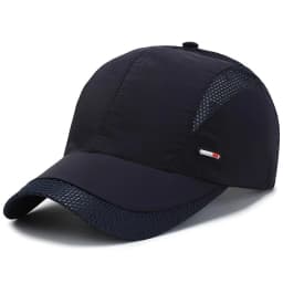 Summer Outdoor Sports Quick-Dry Mesh Baseball Cap, Unisex Duckbill Hat, Simple Solid Color Running Cap