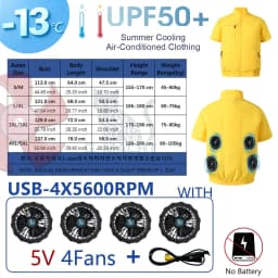 Summer 3 Fans 4 Fans Air Conditioning Cooling Vest Men Women Outdoor Jacket Sun Protection Windbreaker Travel Fishing Sports