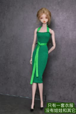 1 Piece Doll Clothes Long Dress Round Neck Long Sleeve T-Shirt for Doll Clothing Outfits 1/6 Dolls Accessories
