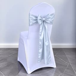 Wedding Decoration Chair Satin Sash Bow Tie Self-Tie 10 Pieces Per Lot Plain Solid Colour Birthday Party Festival Hotel Holiday