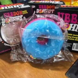 Needoh Dippin Dazzler Egg Donut Stress Relief Squishy Cube Anti-Anxiety Squeeze Toy For Focus ADHD Population Gifts.