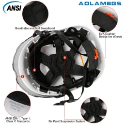 Construction Safety Helmet with Visor DIY Stickers For Engineer ABS Hard Hat Industrial Work Cap Rescue Head Protection CE ANSI
