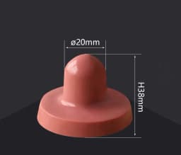 Rubber Pad for Pad Printing Silicone Cylindrical Coding Machine Date Manual Electric Pneumatic Durable Pad Printing Rubber Head