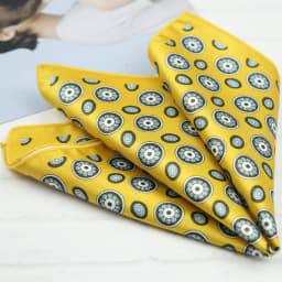 2026 Oversized Silky Pocket Square For Men 27CM Luxury Floral Dots Pocket Square Wedding Hanky Paisley Chest Towel Suits Scarf