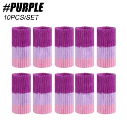 GOMOREON 10Pcs/Set Sports Finger Sleeves Arthritis Support Elastic Finger Guard Outdoor Volleyball Basketball Finger Protection