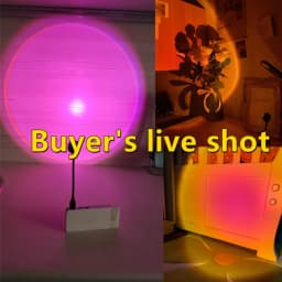 Led USB Sunset Lamp Night Light Projector Birthday Party Decoration Portable Mood Light For Bedroom Living Room Wall Beautiful