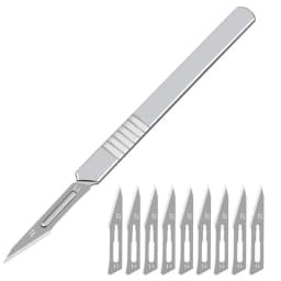 11# 23# Carbon Stell Scalpel Blades With Handle DIY Cutting PCB Phone LCD Screen Repair Tool Surgical Knife