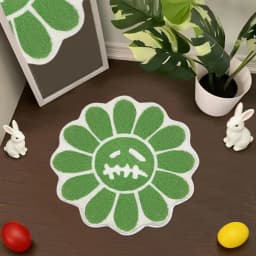 VIKAMA Gothic Sunflower Non-Slip Floor Mat Absorbent Bathroom Living Room Bedroom Bedside Carpet Home Decorative Rug