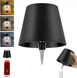 Wireless Wine Bottle Lamp Type-C Touch Control 3 Colors and Stepless Dimming LED Desk Light For Bar Cafe Atmosphere Night Light