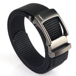 TUSHI Nylon Automatic Buckle Belt Outdoor Tooling Jeans Solid Color Canvas Waistband High Quality Casual Tactical Belt for Men