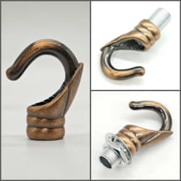 6pcs/lot Load-bearing Hook Opening Hook Lamp Accessories Hook Dining Crane Bar Pendant Lamp M10 Lamp DIY Accessories