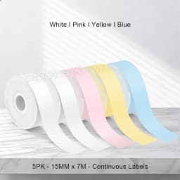 Marklife P12 Thermal Label Printer Auto Cut Portable Mini Printer P12 Adhesive Sticker Labeling Machine or 5PK Continuous Tape 