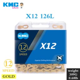 KMC Chain DLC 12 Speed MTB Bike Diamond Chains 126L KMC X12 Speed Chain Mountain Bicycle 12V for Shimano Sram