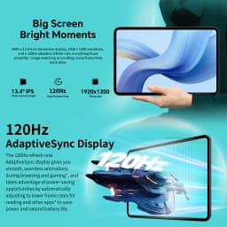 Odea A13 Tablets PC 13.4 inch 8GB RAM(+12GB Virtual) 128GB ROM FHD 8000mAh Unisoc T7280 Octa-Core Android 15 4G LTE