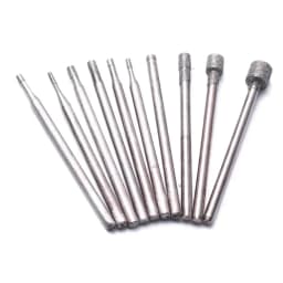 10Pcs 0.8-5mm 2.35mm Rotary Diamond Burr Core Drill Bit Engraving Shank For Glass Tile Grinding Hollow Head Rotary Tool