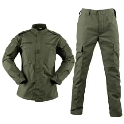 New Hot Durable and Wear-resistant Men's Camo ACU Uniform 2PC Set Training Wear Security Officer Uniforms