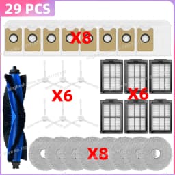 Fit For Conga 20090, Everybot Q9, Inic iX30 AI Ultra, 3i P10 Ultra, ILIFE T60s, Airbot X40 Ultra/X40 Master Brush Filter Bag Mop