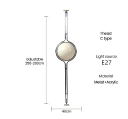 Italy Designer Led Floor Lamp White Ball 2.8 Stand Light for Living Room Hotel Led Chrome Metal Sofa Side Lounge Decoration Lamp