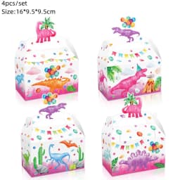 Pink Dinosaur Party Decorations Birthday Dinour Tableware Set Happy Birthday Party Decoration For Kids Boy Jungle Wild Party Dec