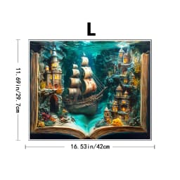 3D Stereo Book Scene Wooden Puzzle - Montessori Toy with Exquisite Patterns, Animal-Themed, Birthday Gift for Adults & Kids
